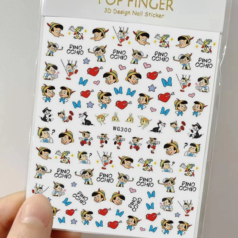 1 упаковка брендовые новые наклейки для ногтей в стиле Дисней мультфильм Король