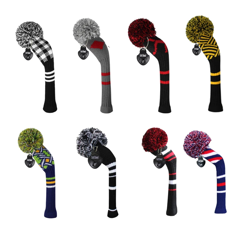 Knit Headcover Personalized Golf Protector For Hybrid/ut Woo