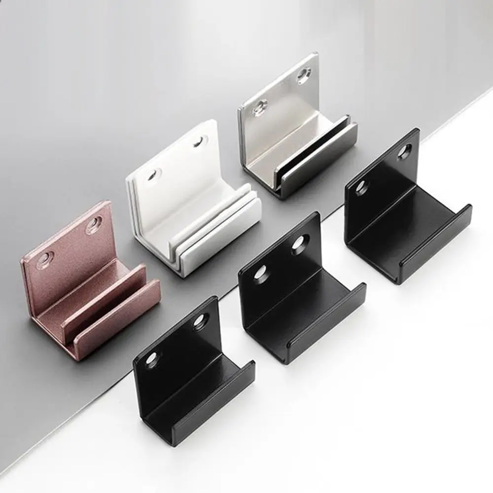 

2Pcs U Shape Corner Brackets Stainless Steel Hanging Code Tile Bracket Display Fixing Clip Mirror Support Hardware Accessories