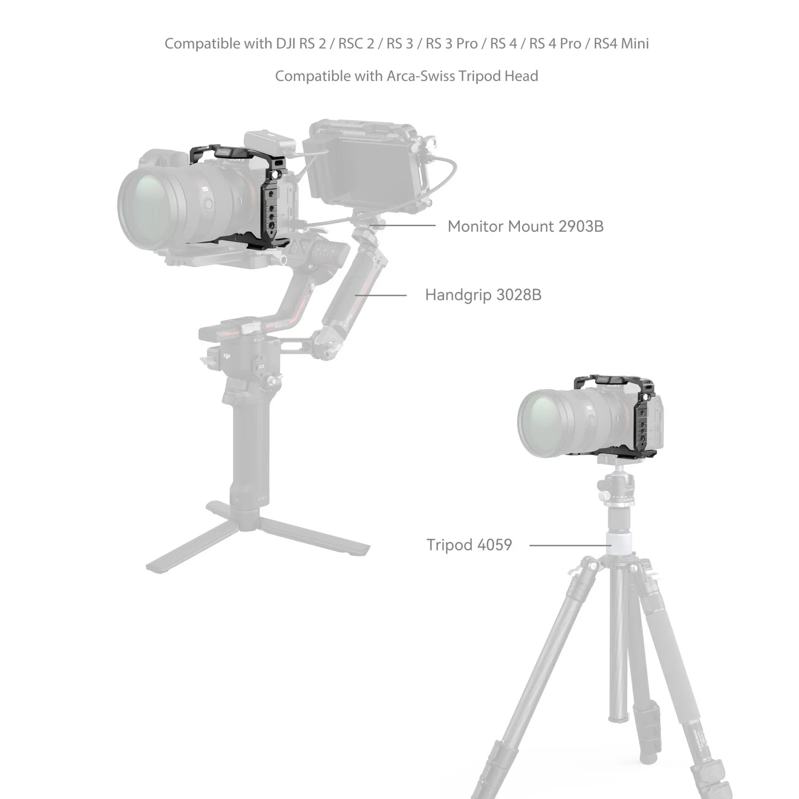 Клетка для камеры SmallRig с отсеком для Airtag для Sony Alpha 7R V  7 IV  7S III  1  7R IV с быстросъемной пластиной 5583 (art.: 3920dc9d79cb2) - 3920dc9d79cb2