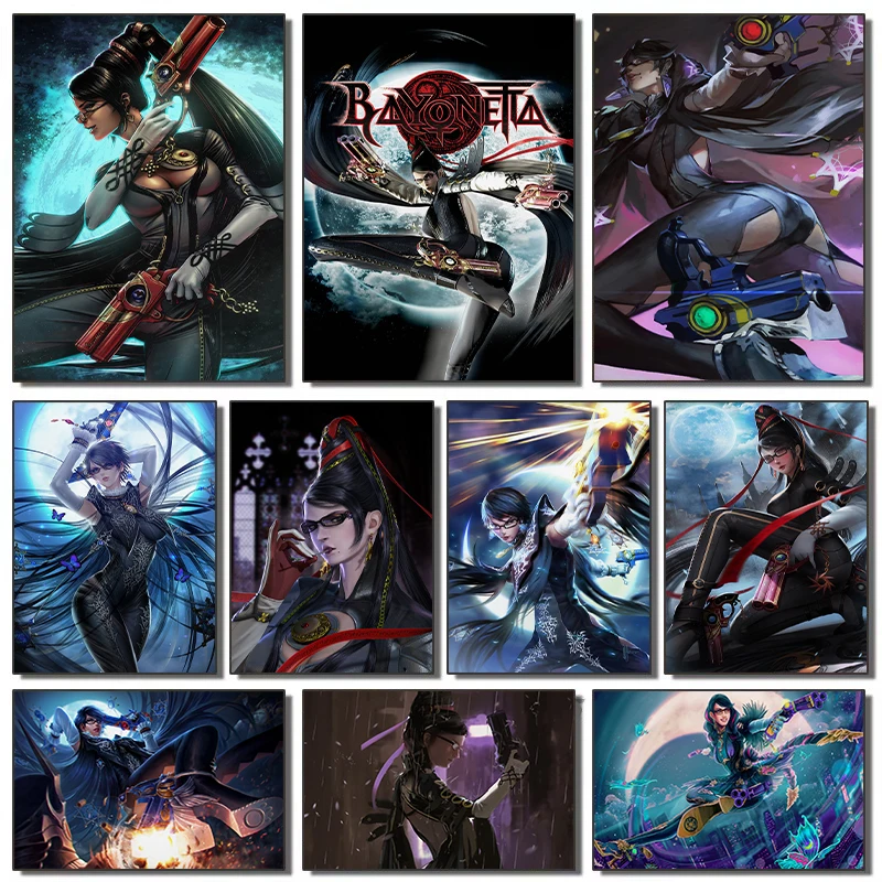 Популярные классические видеоигры Байонетта постеры и принты печать на холсте