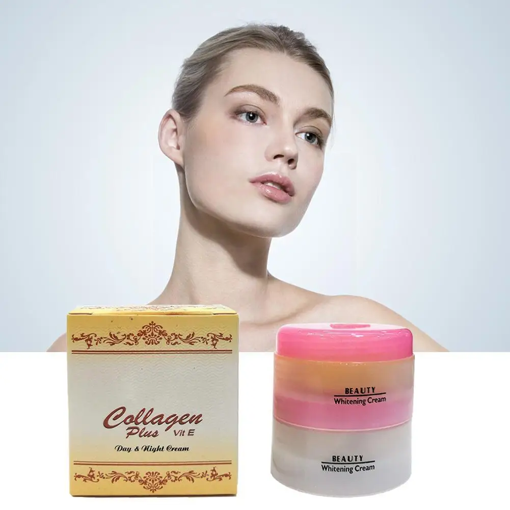 

2022 New Vitamin E Day And Night Cream Skin Care2-in-1 Anti-wrinkle Collagen Beauty Cream English Pakcage 40g Cream P8q5