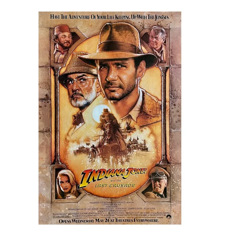 4 стиля выберите фильм Индиана Джонс Последний крестовый постер художественная