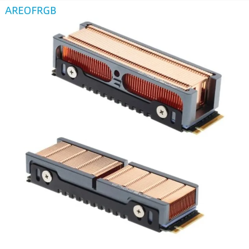 2280  Hard Drive Radiator Ngff M2 Nvme Copper Fins Hdd Cooling Thermal Pad 401 W/mk