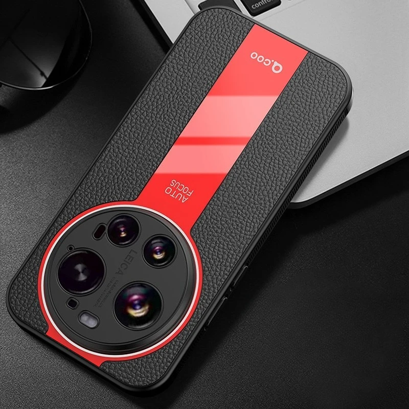 Фото Чехол для Xiaomi 17 Ultra, магнитный роскошный кожаный чехол Lichi + мягкий ТПУ, ультратонкий защитный матовый чехол для Xiaomi Mi 17 Ultra №2