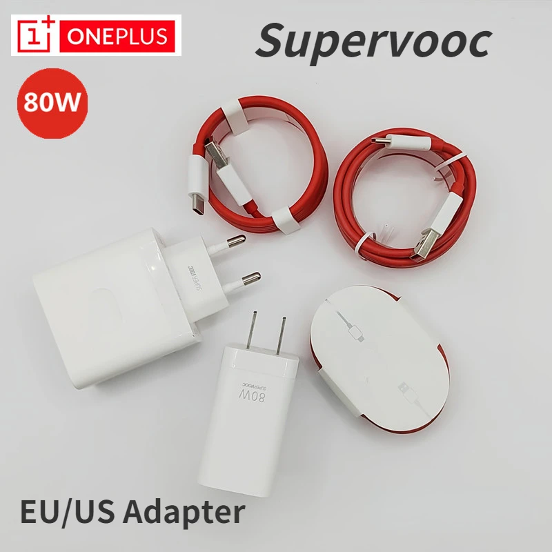 Зарядное устройство Oneplus Nord 2 ACE 80 Вт SuperVooc с кабелем Usb Type-C, устройство для быстрой зарядки с европейской вилкой, адаптер питания 80 Вт для 1 + One Plus 10 Pro 9 8T Pro