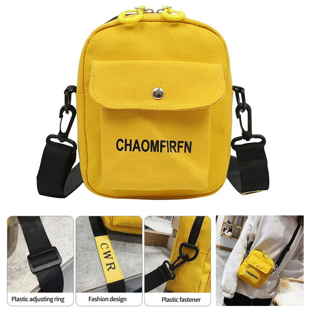 

Bags for Women 2022 Canvas Crossbody Bags Zipper Handbags Shoulder Purse Outdoor Mobile Phone Messenger Bags Girls Student Bag