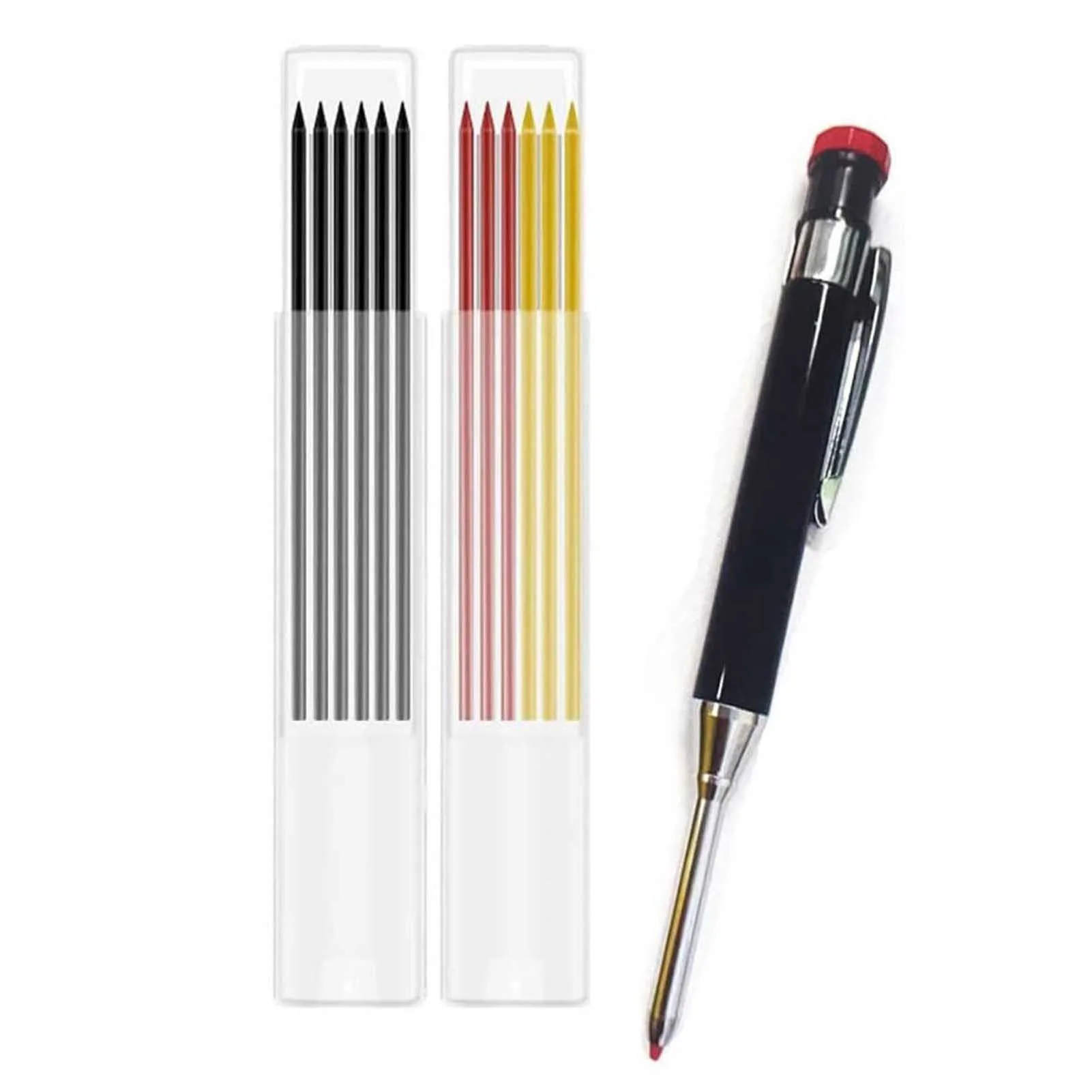 

Mechanical Carpentry Pencils Long Nose Deep Hole Woodworking Pencil Markers for Hardware Construction