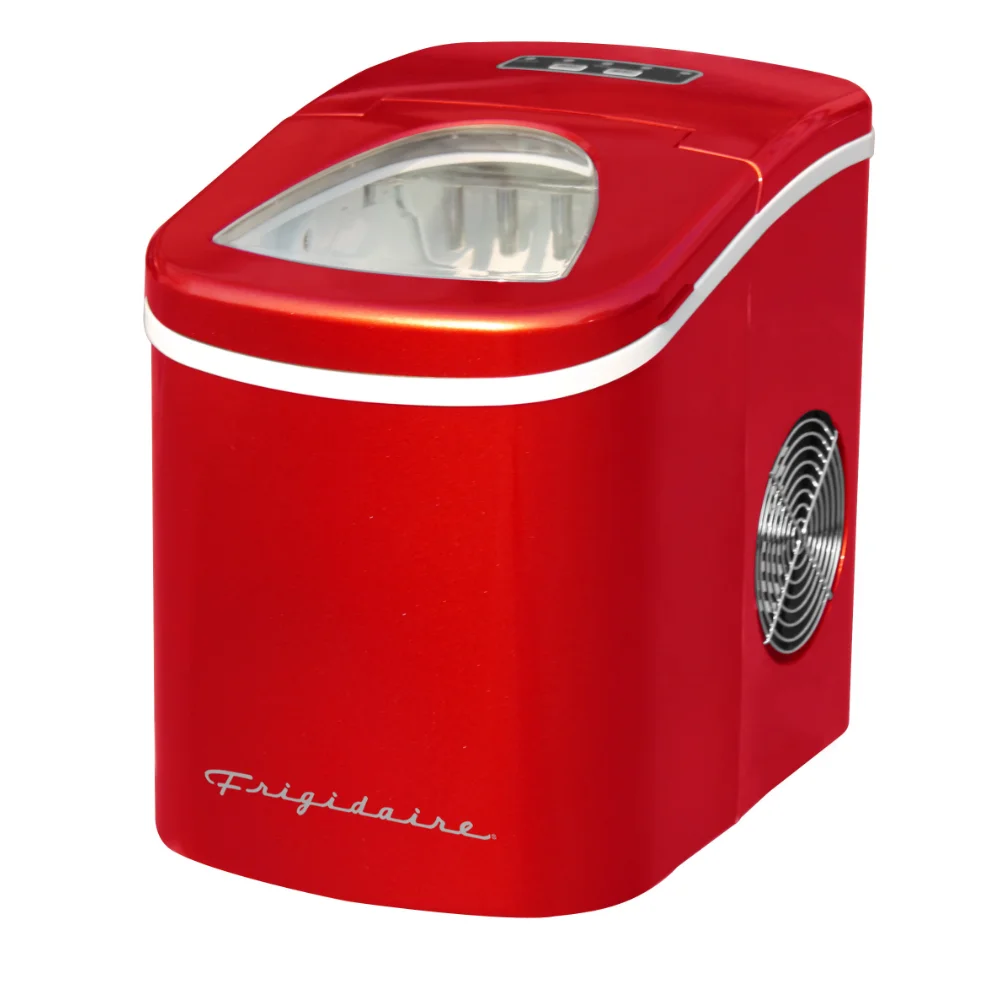 

Retro Ice Maker EFIC113, RED Ice Cube Maker Home Appliance
