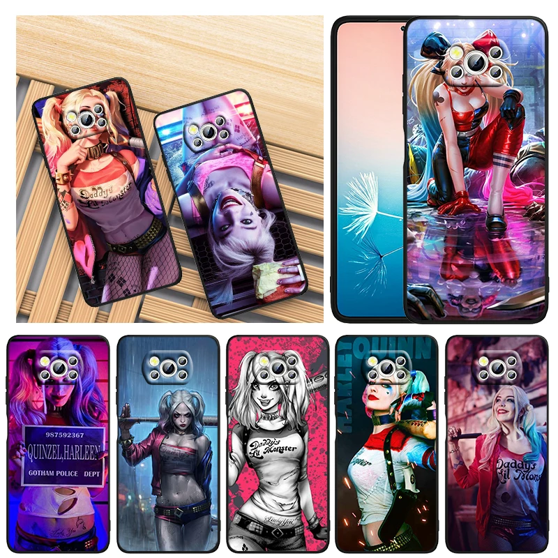 

Harleen Quinzel The Joker Phone Case For Xiaomi Mi Poco X4 X3 NFC F4 F3 GT M5 M5s M4 M3 Pro C40 C3 5G Funda Black Soft Cover