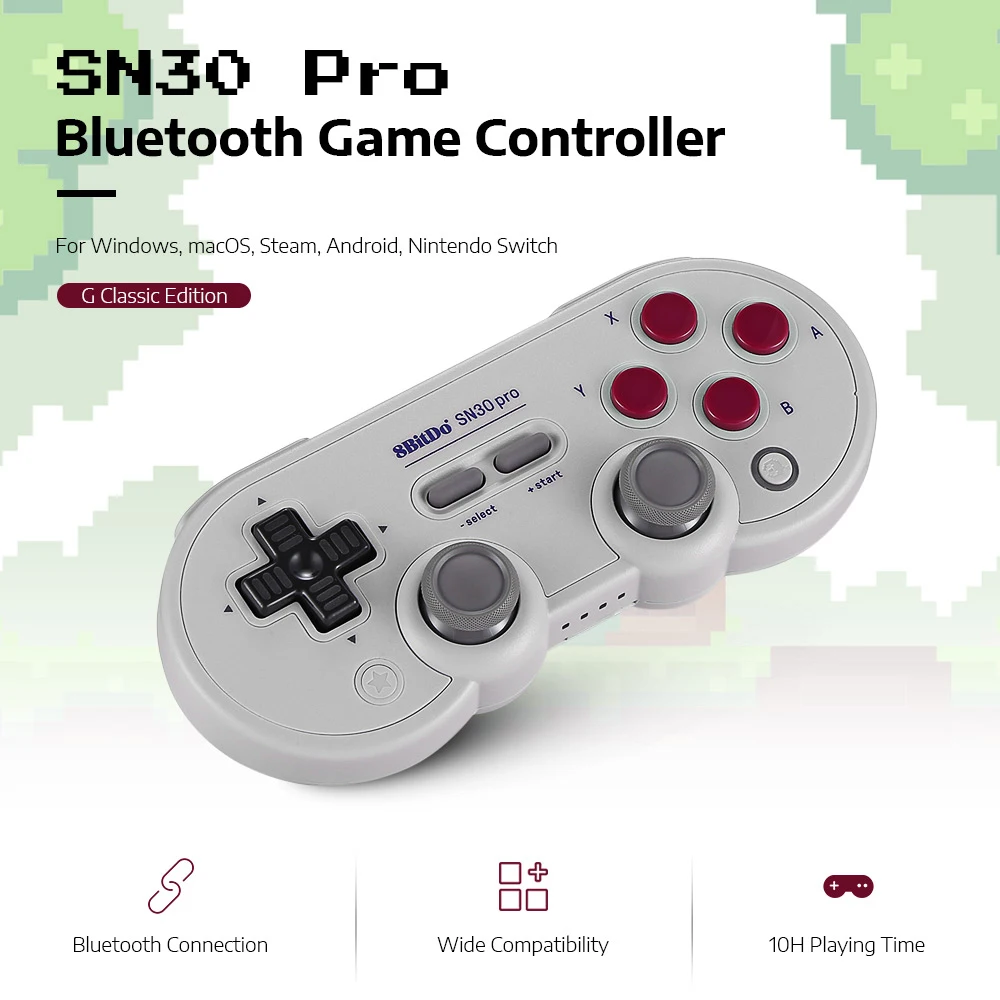 Беспроводной геймпад 8bitdo SN30 Pro GB игровой контроллер для Android/ IOS/PC/Switch ретро