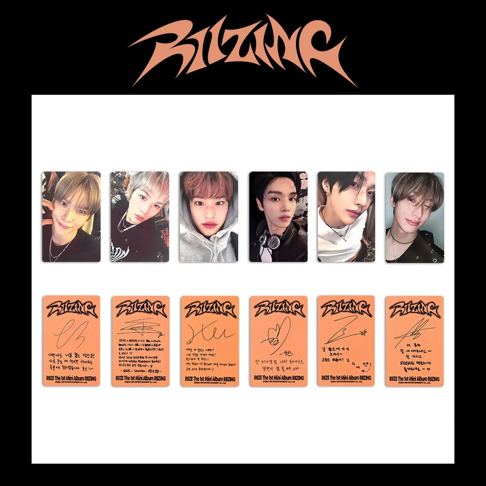 Kpop RIIZE фотокарточка альбом BRIIZE Lomo Card SEUNGHAN SUNGCHAN WONBIN коллекционная открытка для