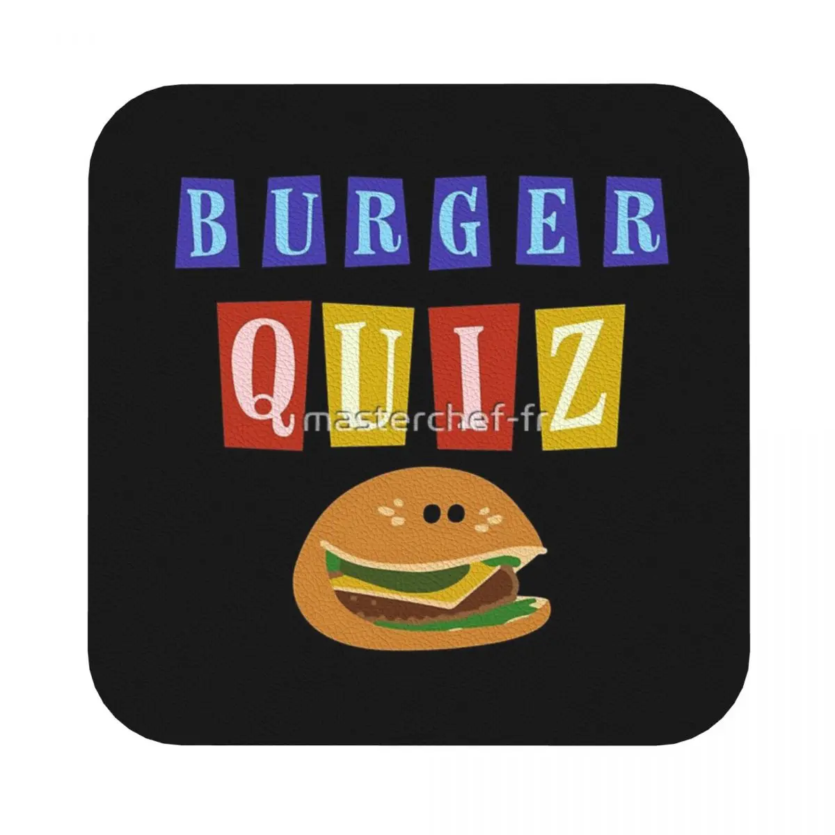 

Гамбургер квиз набор кожаных подставок of 4 Ретро Декор для дома разные стили