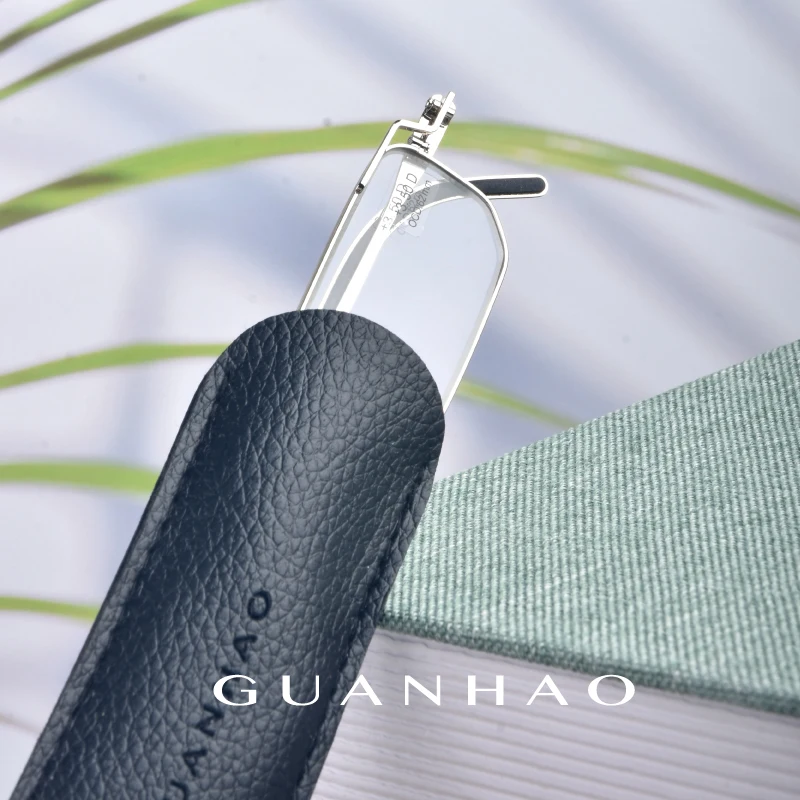 Портативные очки для чтения Guanhao мужские Модные деловые прозрачные оптические