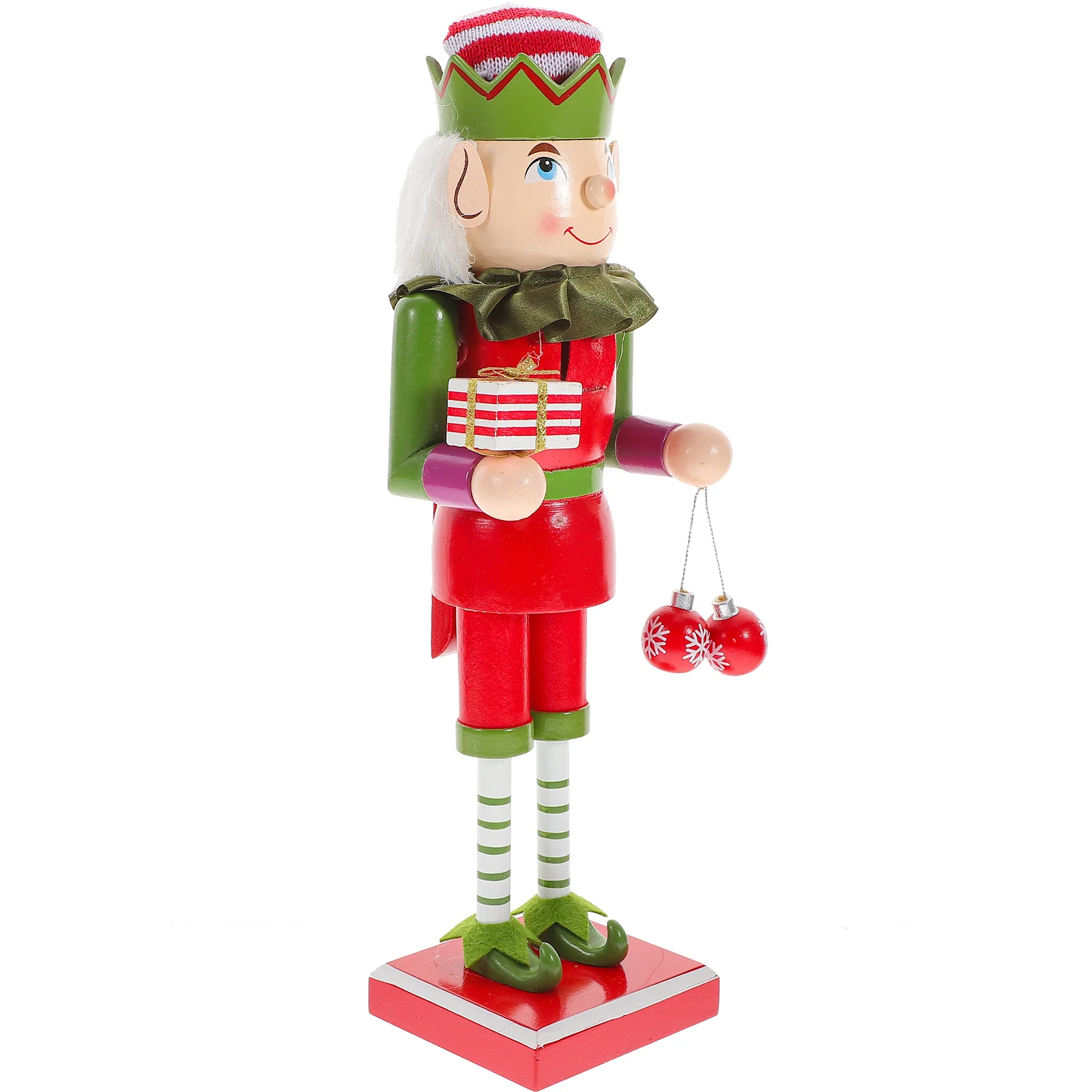 

Nutcracker Christmas Woodenornament Desktop Decoration Soldier Decor Nutcrackers Wood Table Decorations Figurines Elf Figures