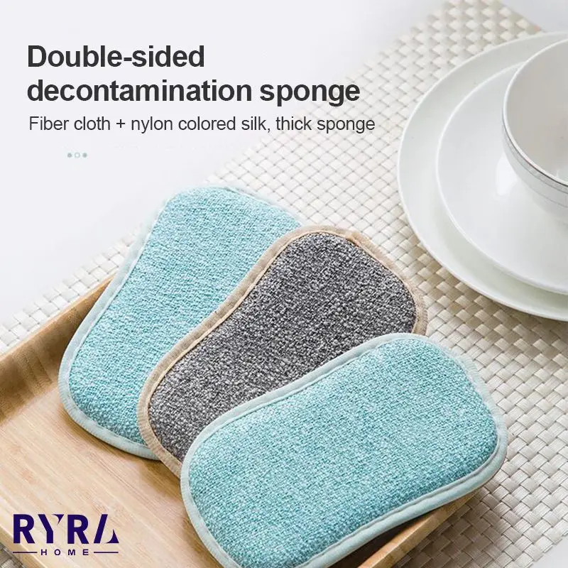 

Cleaning Dishcloth Sponge Double Sided Sponge Scrubber Sponges For Dishwashing Scouring Pad Dish Cloth Kitchen Cleaning Tools