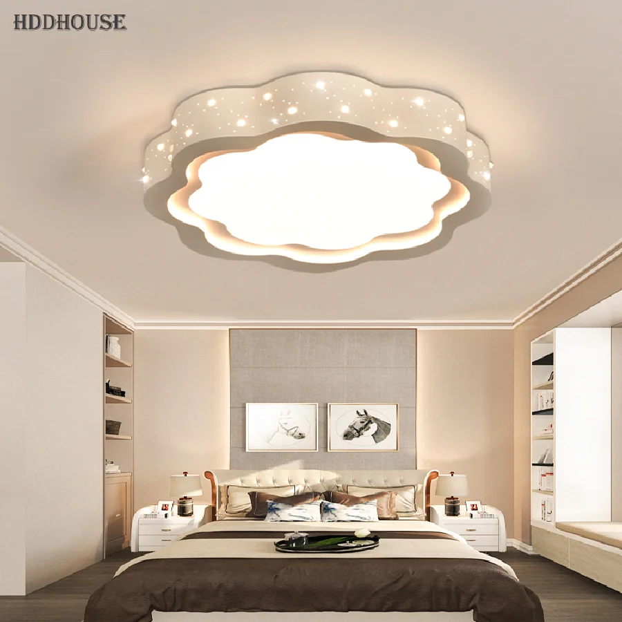 

led ceiling lights flowers warm romantic creative lamps bedroom lights simple modern room lamps
