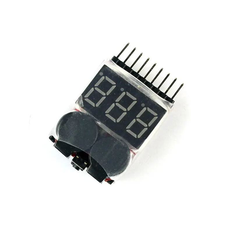 

Тестер напряжения Lipo Li-ion/LiMn/Li-Fe батареи, измеритель напряжения, индикатор, проверка, двойной динамик 1-8S, низковольтный зуммер, сигнал тревоги