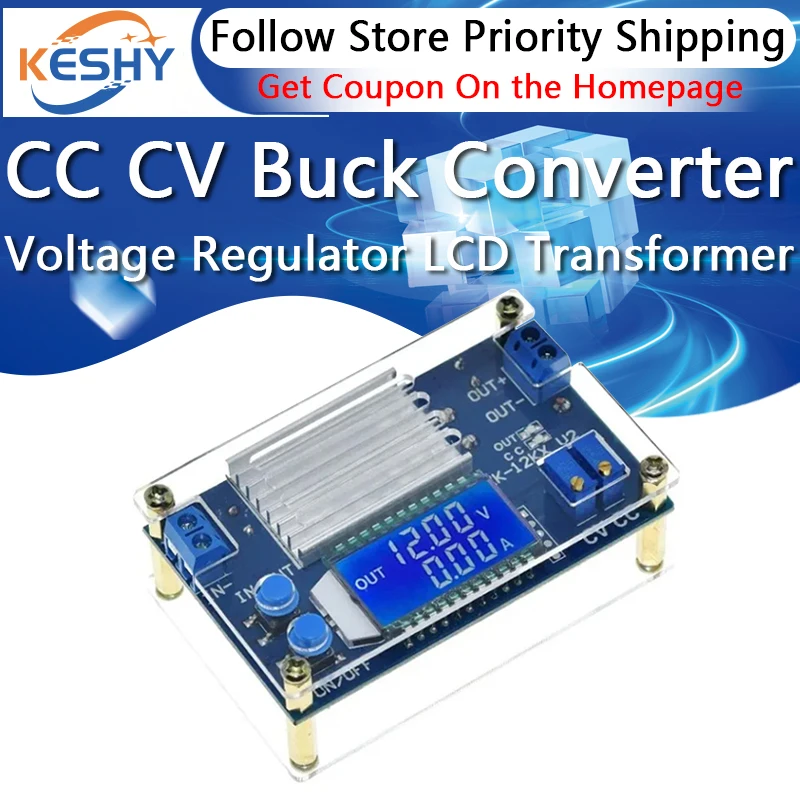 Понижающий преобразователь CC CV DC-DC 5 3-32 В в 1 2-32 12 А 160 Вт понижающий модуль питания