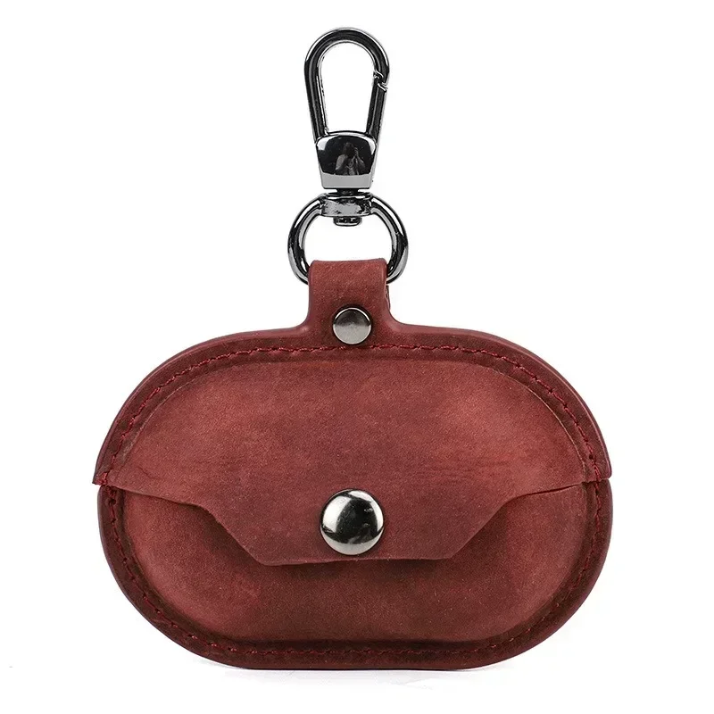 Чехол из натуральной кожи для наушников Sony Ambie Sound противоударный чехол зарядное