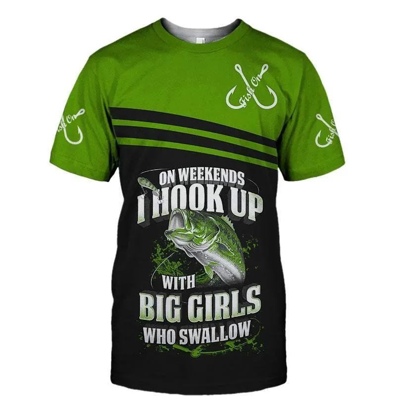 

Camisetas de manga corta con estampado 3d para hombre y mujer, ropa de moda con estampado de carpa, Animal, verano, 2022