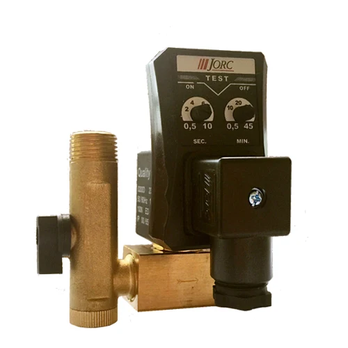 JORC 1/2" Automatic Drain Solenoid Valve with Timer for Air Compressor