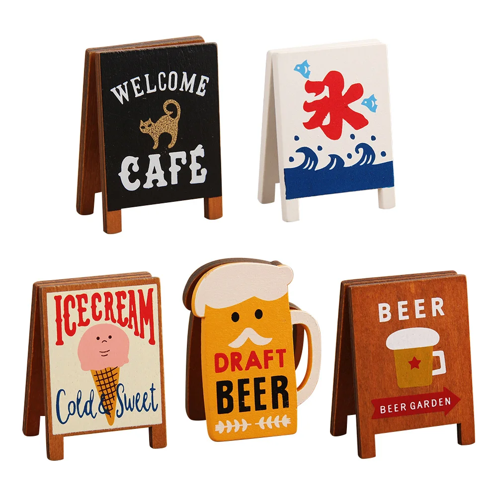 

5pcs Photo Clip Cartoon Theme Photo Hanging Wooden Clip Photo Fixing Clips