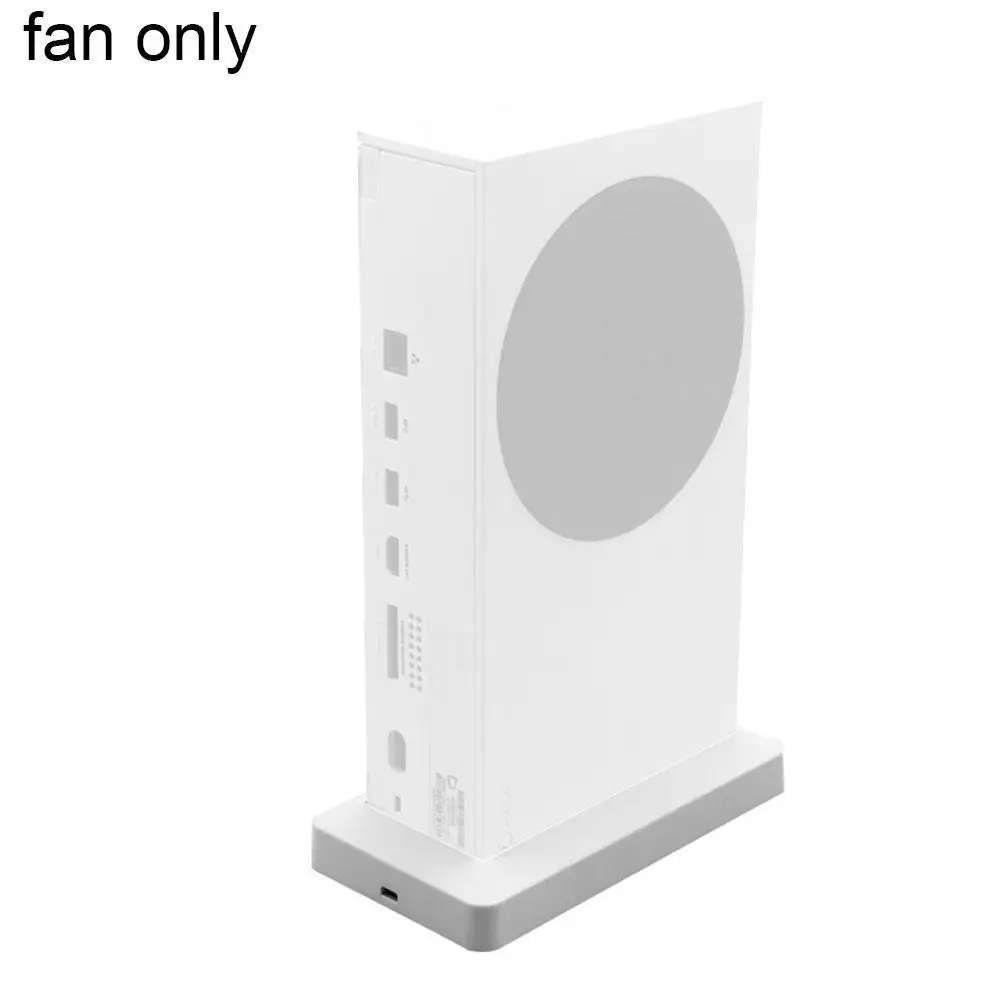 

for Xbox Series S Game Console Cooling Fan Vertical Bracket Radiator Dual Fan Cooler with 2 USB Ports