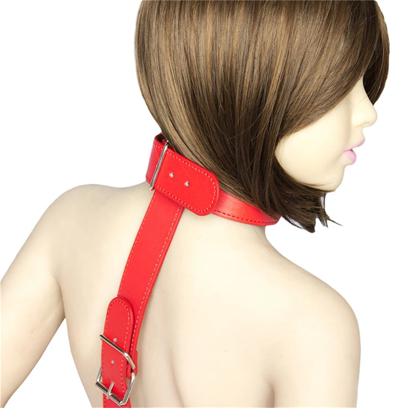 Кожаная задняя Фетиш фетиш секс-раб БДСМ бондаж эротическая секс-игрушка для