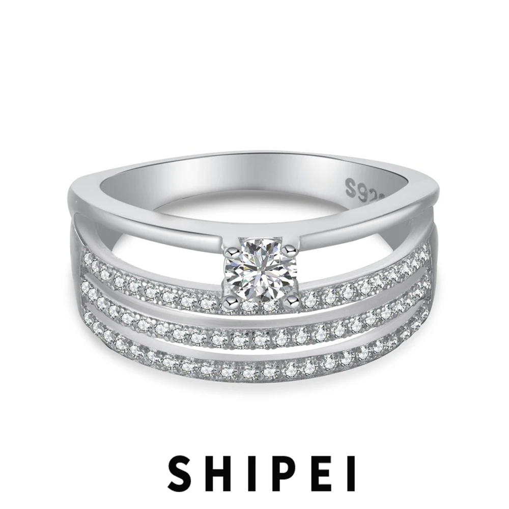 

Женское кольцо из серебра 925 пробы с круглым сапфиром