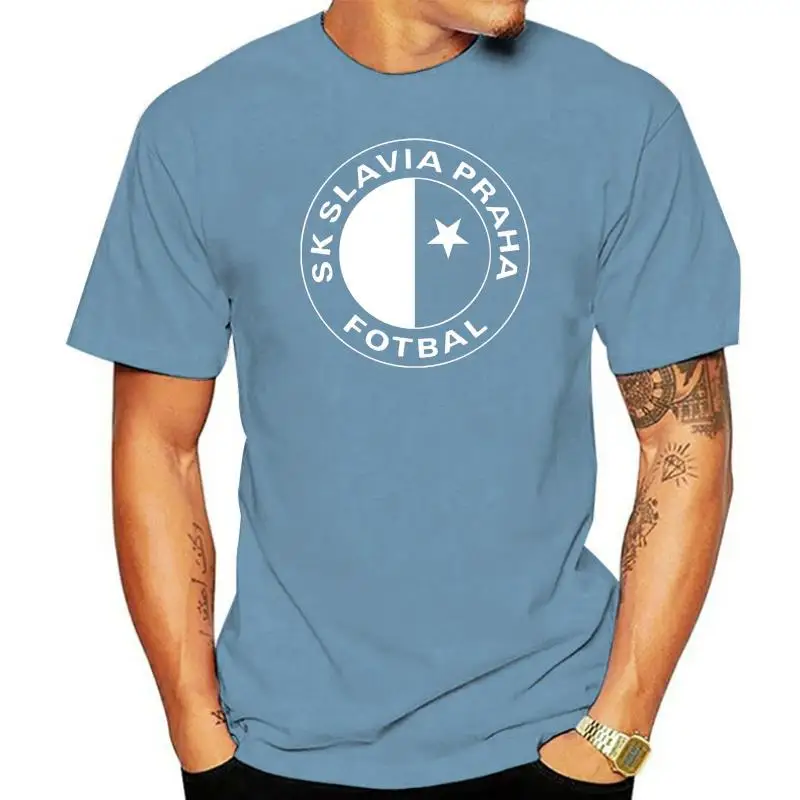 

Bitter Cooffee New Sk Slavia Praha T Shirt Czech Republic Prague 100% Cotton Quality Print T-Shirt For Men Plus Size S-5xl