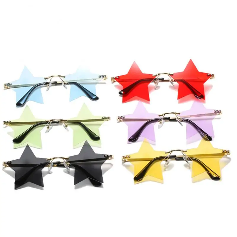 

Five-point Star Sunglasses Children Trend Funny Seaside Beach Frameless Sun Glasses Personality Punk Party Palstic Sunglasses