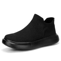 mens shoes casual men socks sneakers slip on portable mesh walking sport shoes women size 36 46