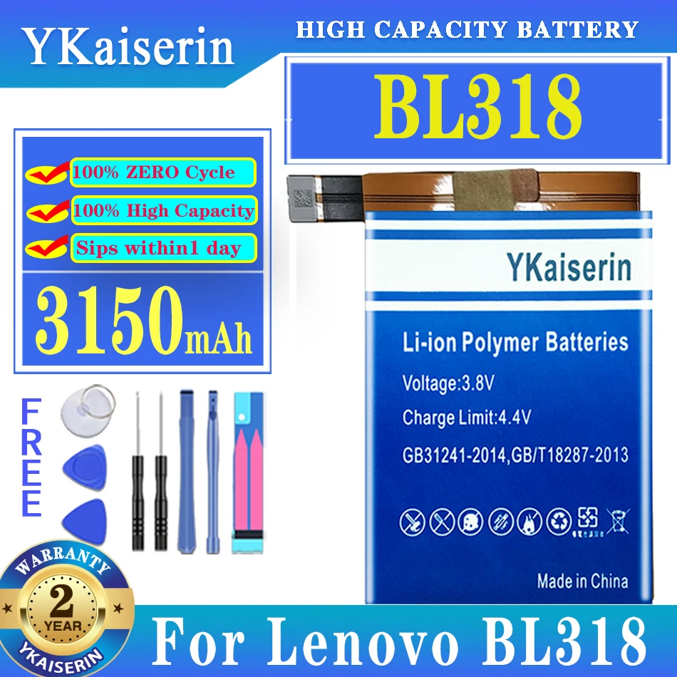 

YKaiserin Battery for Lenovo Saver 2PRO 2 PRO L70081 Gaming Phone The Deliverer Esports Phone BL316 BL318 BL 316 BL 318 Battery
