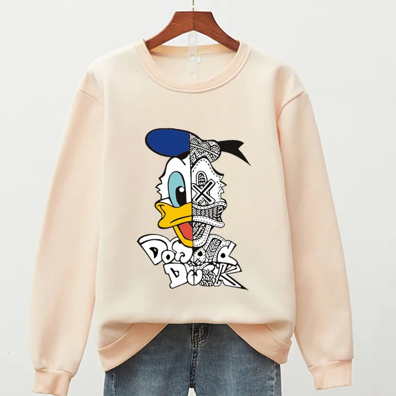 

Disney Donald Duck Anime Hoodies for Teen Girls Long Sleeve Crewneck 90s Aesthetic Sweatshirt Hoddies Free Shipping Dropshipping