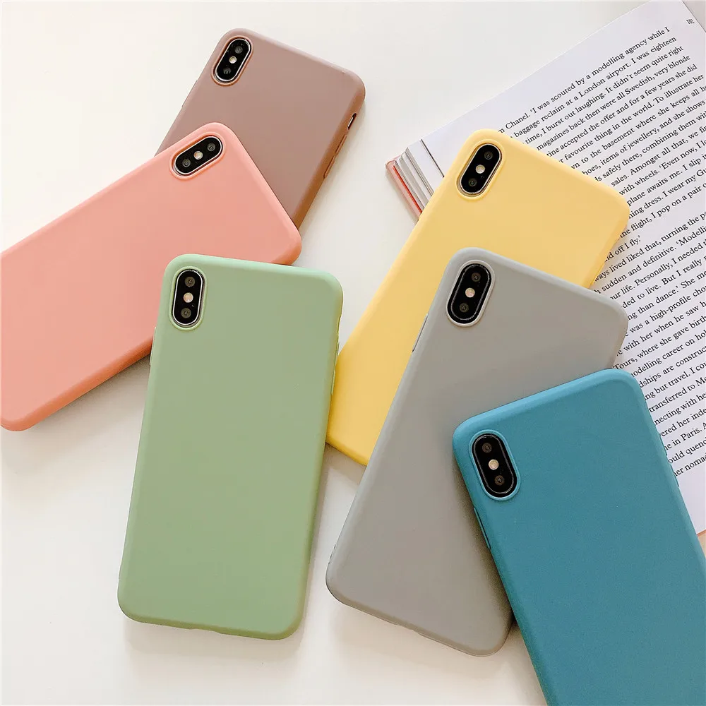 

Candy Solid Color Silicone Case For Samsung Galaxy A51 A71 A81 A91 A01 A11 A21 A70E A41 A31 A21S M51 M31 5G A30 A50 A70 Cover