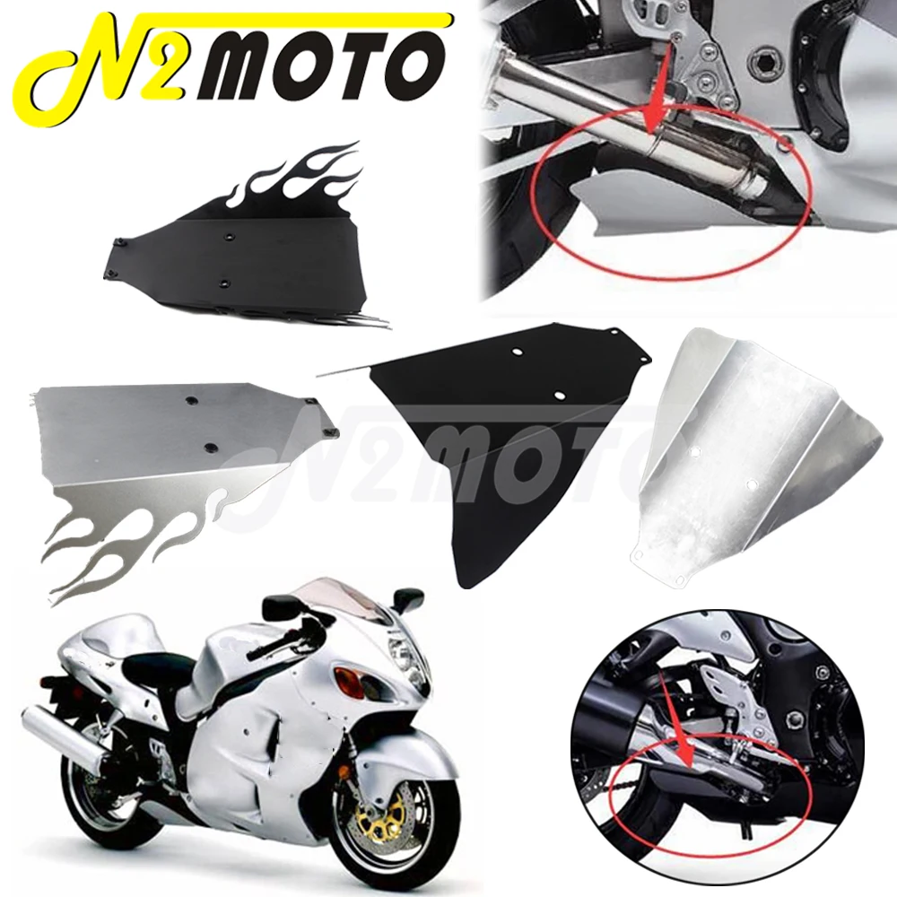 1 шт. нижняя часть под животом сковорода крыло серебряный мотоцикл хомут Защитная