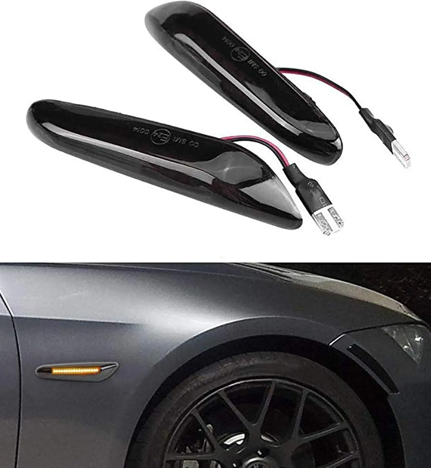 2 Шт. Динамические Светодиодные Боковые Указатели Для BMW Последовательные