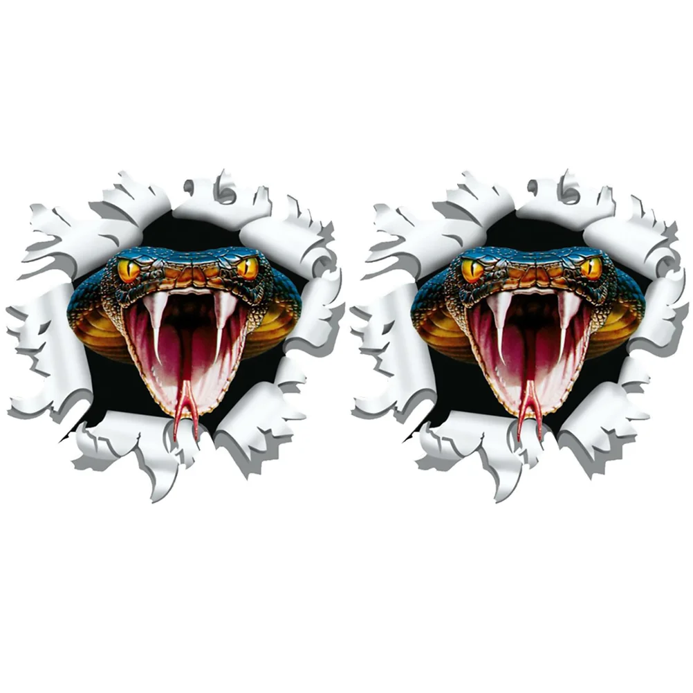 

2 Pcs Automotive Stickers Car Motorcycle The Pet Reflection Decal Vehiclewrap