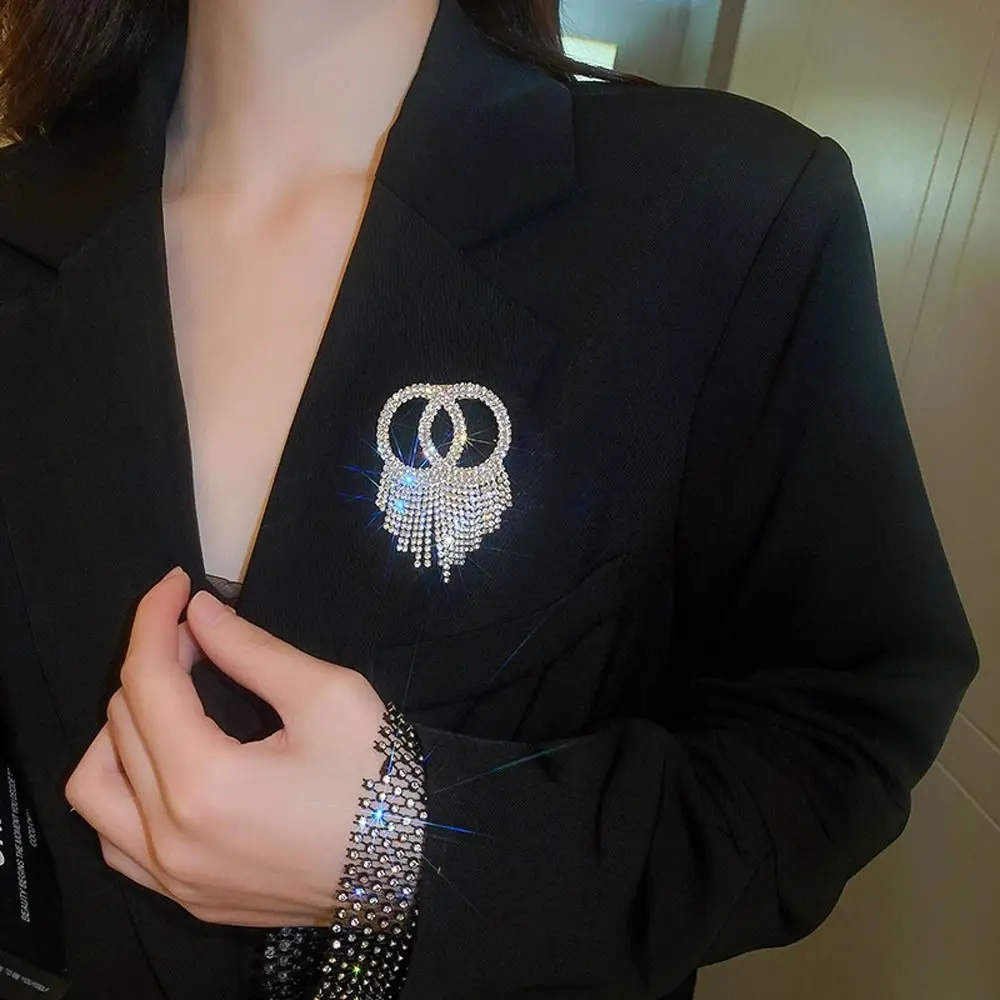 

Trendy Women Brooch Sweater Accessories Suit Pin Rhinestone Clothing Accessory Fashion Jewelry Korean Style Brooch