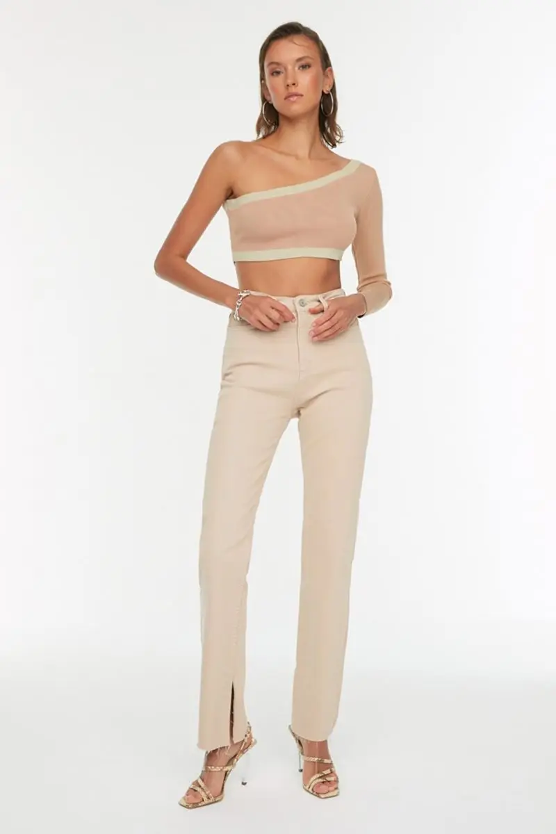 

Taba slit high waist Slim Flare Jeans TWOAW22JE0382