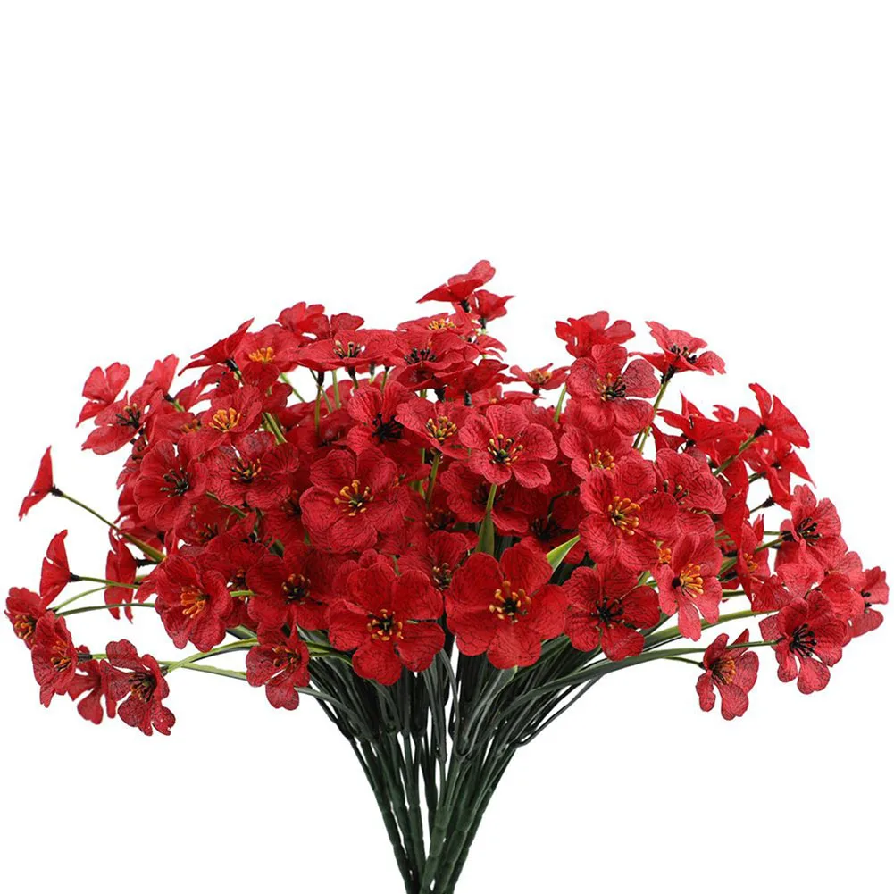 

Floral Décor Artificial Flowers Home Outdoor 31cm DIY Fake Flowers Garden Multi Color Plastic Plants Porch Decor