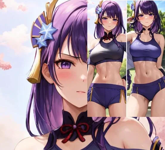 Наволочка для подушки Dakimakura Futa Raiden Shogun с аниме двусторонняя наволочка принтом в