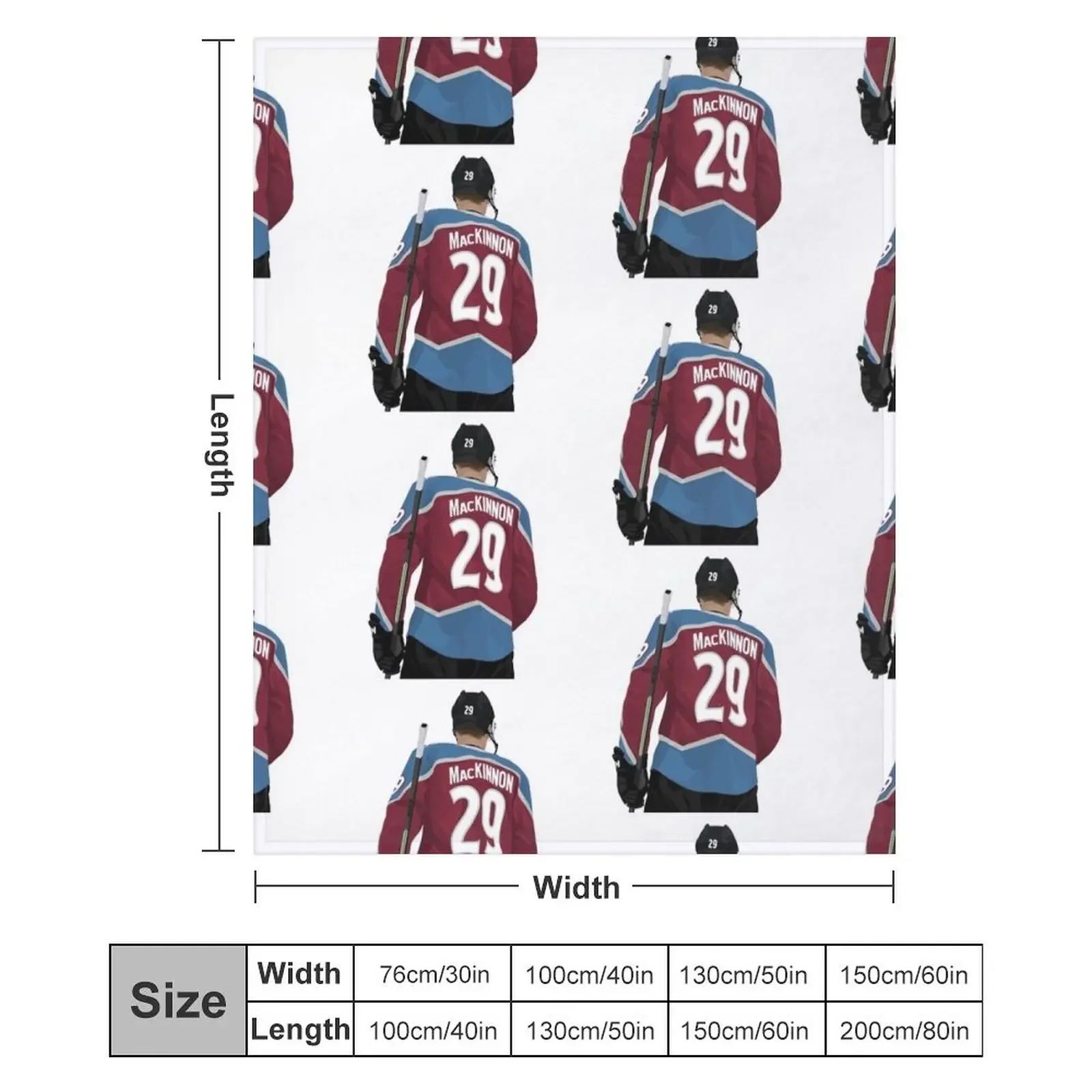 Плед Nathan MacKinnon 29, покрывала, полярное постельное белье на заказ, одеяла (art.: 3920cd6700dbe) - 3920cd6700dbe