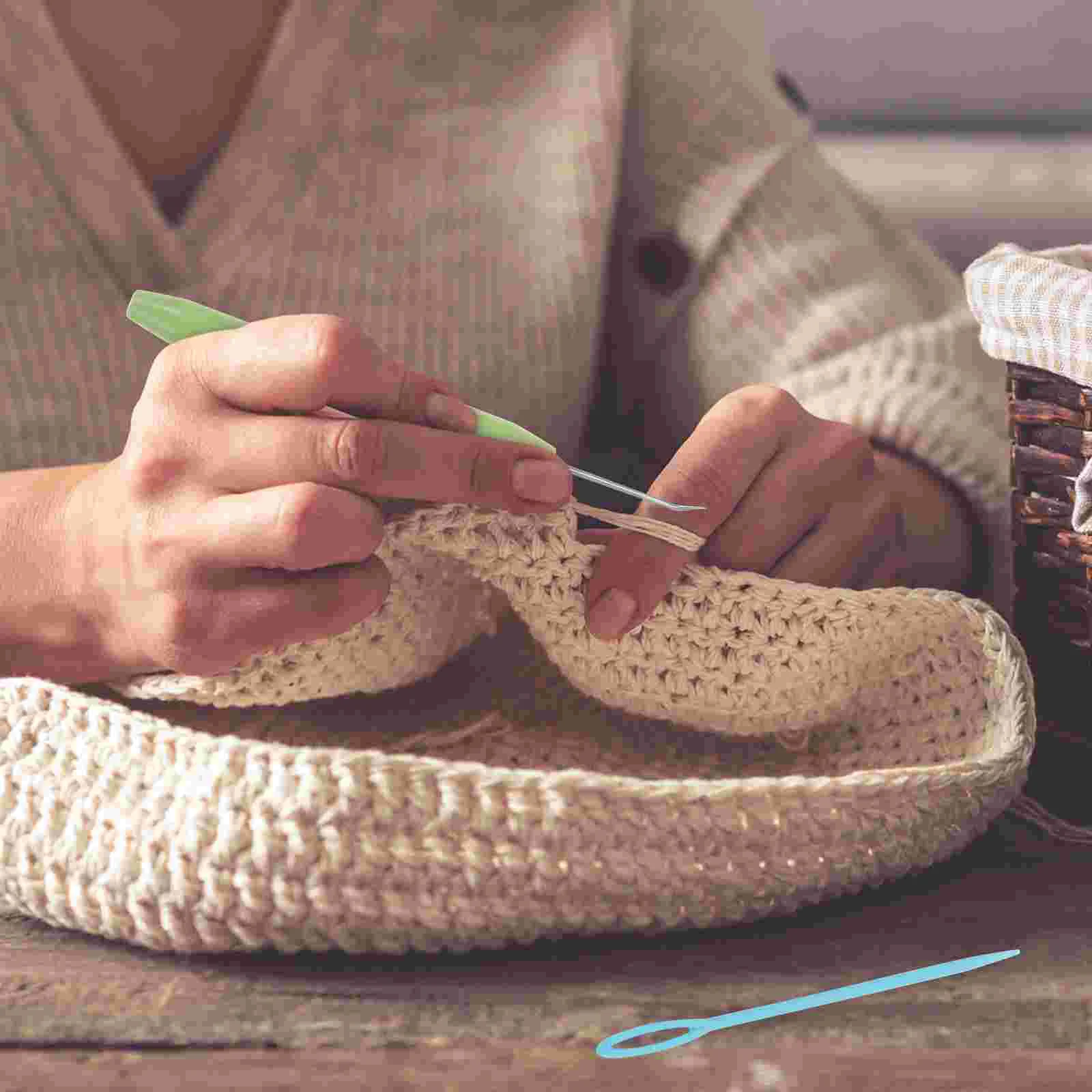 

Crochet Knitting Hook Hooks Needles Loom Patterns Stitches Needle Set Tools Slippers Double Blanket Crafting Ergonomic Sweater