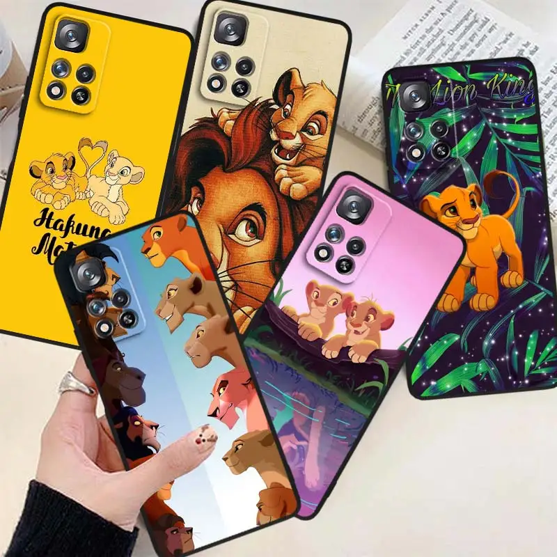

Disney The Lion King Phone Case For Xiaomi Redmi Note 12 11E 11S 11 11T 10 10S 9 9T Trubo Pro Speed Plus 5G Black Cover