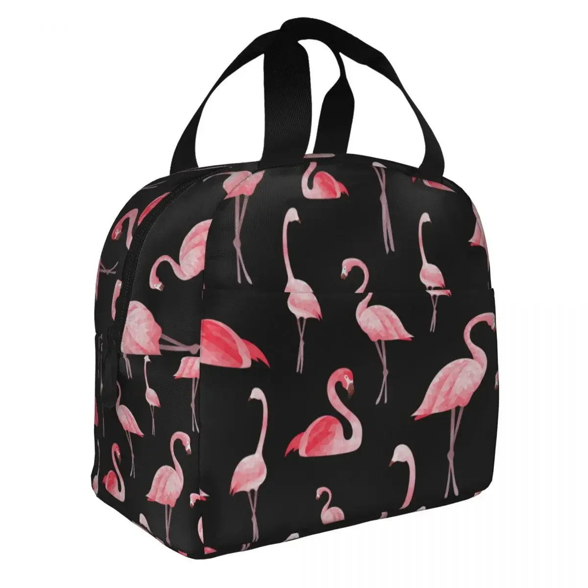 Водонепроницаемая школьная сумка для ланча из ткани Оксфорд с рисунком фламинго