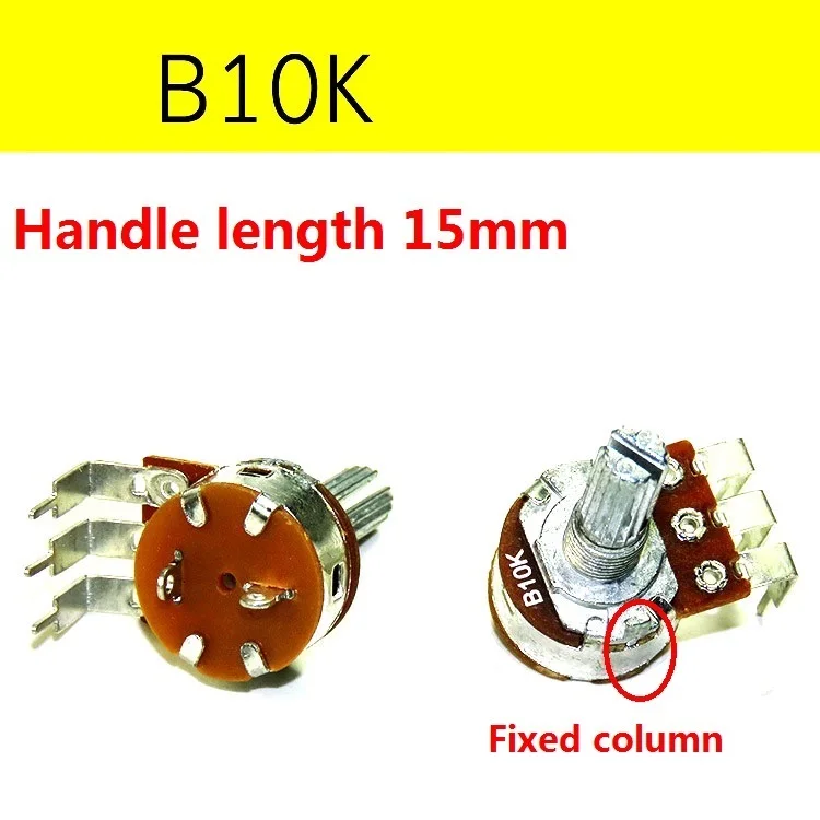 

With Switch Potentiometer B10K B103 Speed Potentiometer Handle Length 15mm