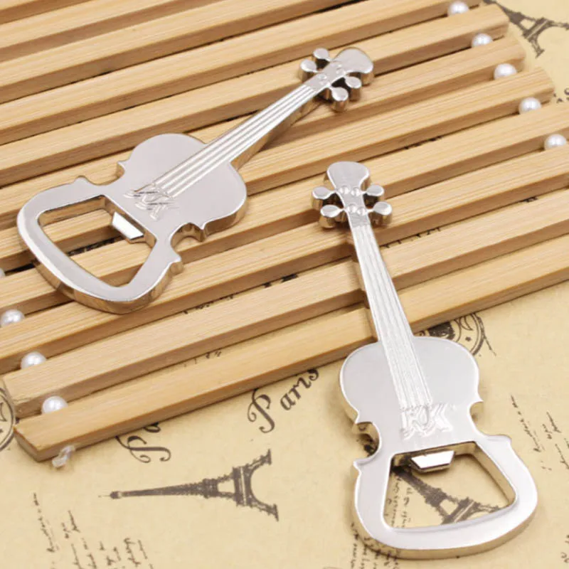 1PC New Beer Opener Household Gifts Keychain Bottle Opener Guitar Beer Bottle Can Opener Alloy Hangings Ring Keychain Tools