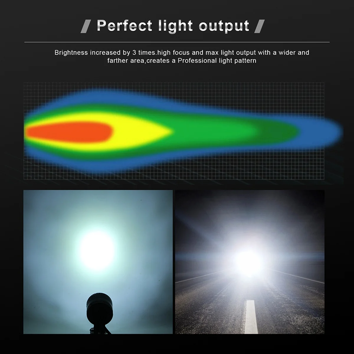 Мотоциклетная задняя фара головного света противотуманная фары дальнего 3